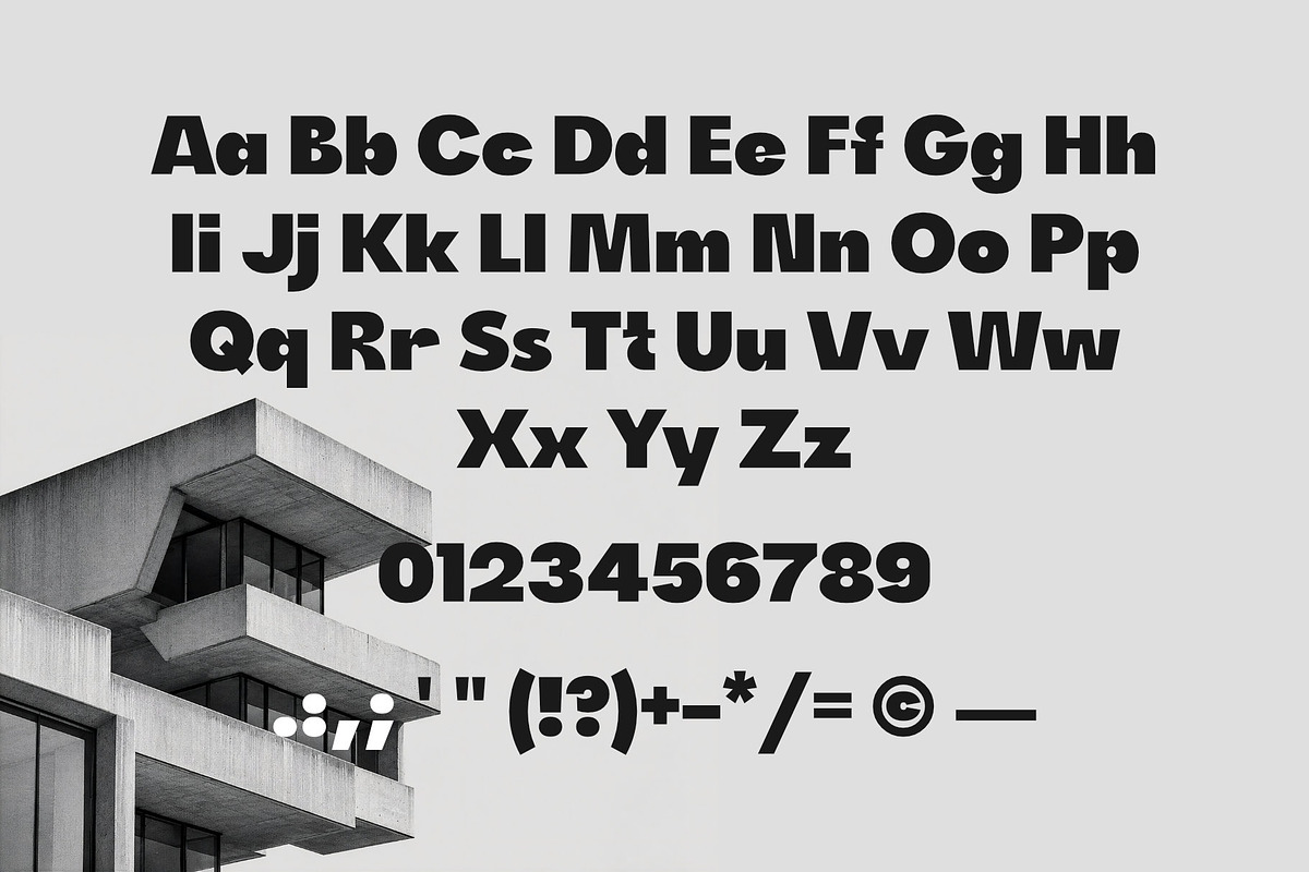 Attik - Brutalist Display Font, a Sans Serif Font by Satriyo Atmojo (Photo 9 of 10)