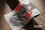 Grunge Sketch Portrait Effect, an Action Add-On by Amorjesu.com (Thumbnail 14 of 21)