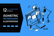 Technologies Line Isometric Set, a Templates & Theme by Boyko Pictures (Thumbnail 1 of 13)