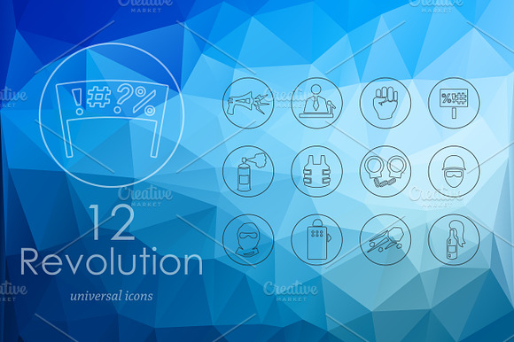 12 Revolution Icons