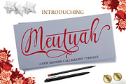 Meutuah, a Script Font by StudioRz (Thumbnail 1 of 7)