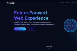 Nexues – 3D Landing Page, a Landing Page Template by Modern Templates Studios