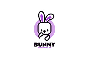 Bunny Simple Mascot Logo, a Branding & Logo Template by Artnivora.Std