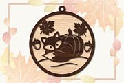 Autumn Fox Pumpkin Laser Cut SVG, an Object Graphic by DreamPrint404 (Thumbnail 2 of 3)