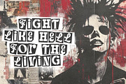 Dirty Punk - Randsom Display Font, a Handwritten Font by Letterhend Studio (Thumbnail 7 of 9)