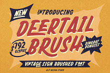 Deertail Brush Typeface