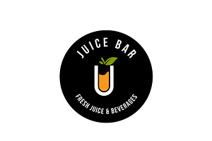 Simple And Minimalist Juice Bar Logo, a Branding & Logo Template by AlvinStd