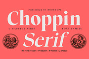 Choppin Serif | 91 Style Font, a Serif Font by Bosstype Studio (Thumbnail 15 of 15)