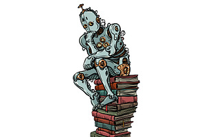 Pop Art Retro Artificial, a Technology Illustration by studiostoks