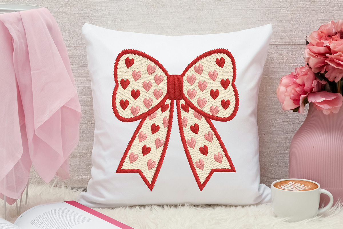 Preppy Coquette Valentine Bow PNG, an Illustration by Canvas Craft (Photo 6 of 7)