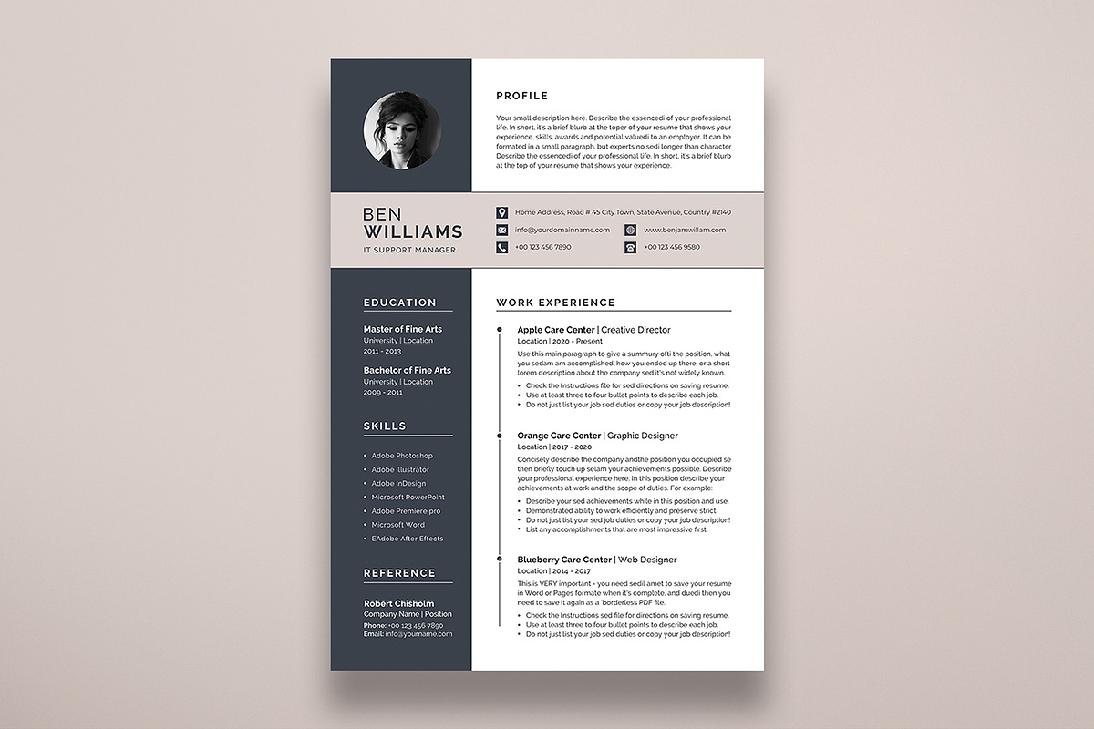Resume, a Resume Template by DesignDevisers (Photo 2 of 10)