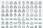 Bundles Vector Fashion Outline Icons, an Outline Icon by adenpinkstore (Thumbnail 2 of 8)