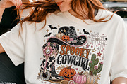 Rhinestone Western Spooky Cowgirl, a Seasonal Illustration by DreamCafeArt (Thumbnail 3 of 6)