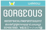 Gorgeous font, a Font by weknow (Thumbnail 1 of 5)