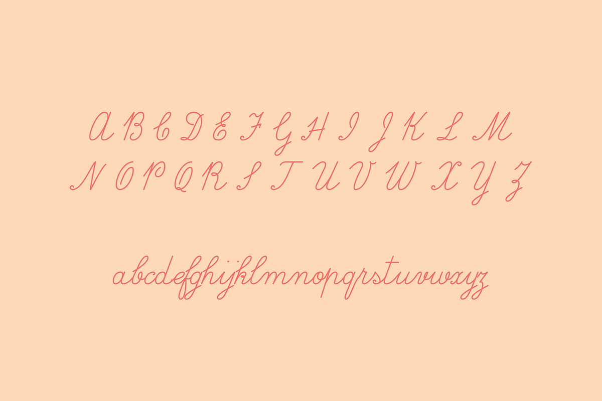 Fribois Monoline Script, a Script Font by Bart Wesolek (Photo 2 of 7)