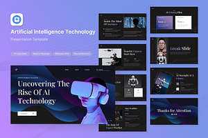 Artificial Intelligence Keynote, a Presentation Template by Antstheme