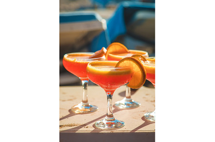 Cocktails on the beach near the sea, a Food & Drink Photo by yanadjana