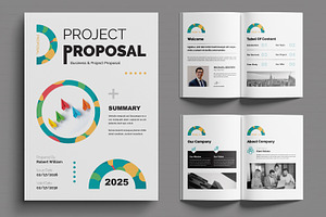 Project Proposal Design Template, a Brochure Template by MightyDesign