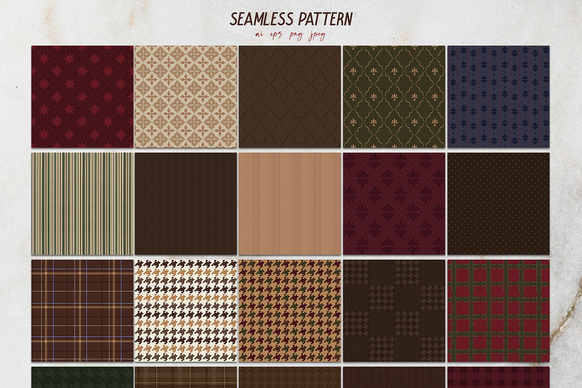 100+ Cozy Season - Patterns & Frames, a Pattern Graphic by Mio Buono (Photo 6 of 15)
