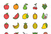 Fruits & Vegetables Filled Line Icon, an Icon by IconBunny (Thumbnail 2 of 2)