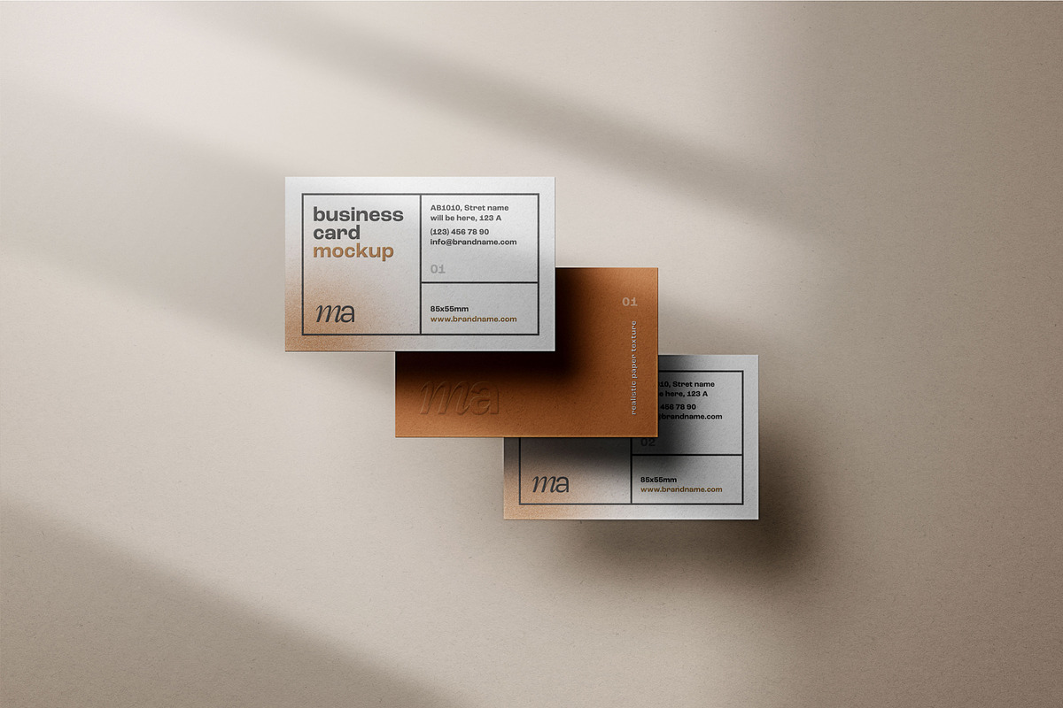 Business Card Mockup Set, a Print Template by mockupatelier (Photo 13 of 17)