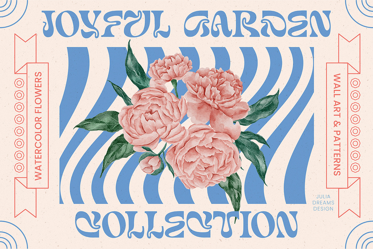 Joyful Garden Collection, a Texture Illustration by Julia Dreams (Photo 1 of 6)