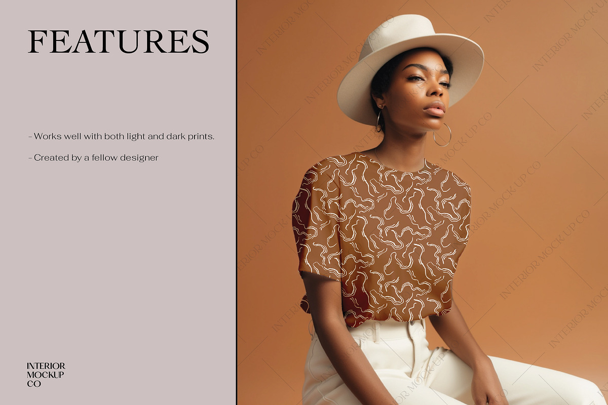Diverse Fashion Pattern Mockups, a Shirt Mockup by Interior Mockup Co (Photo 3 of 3)