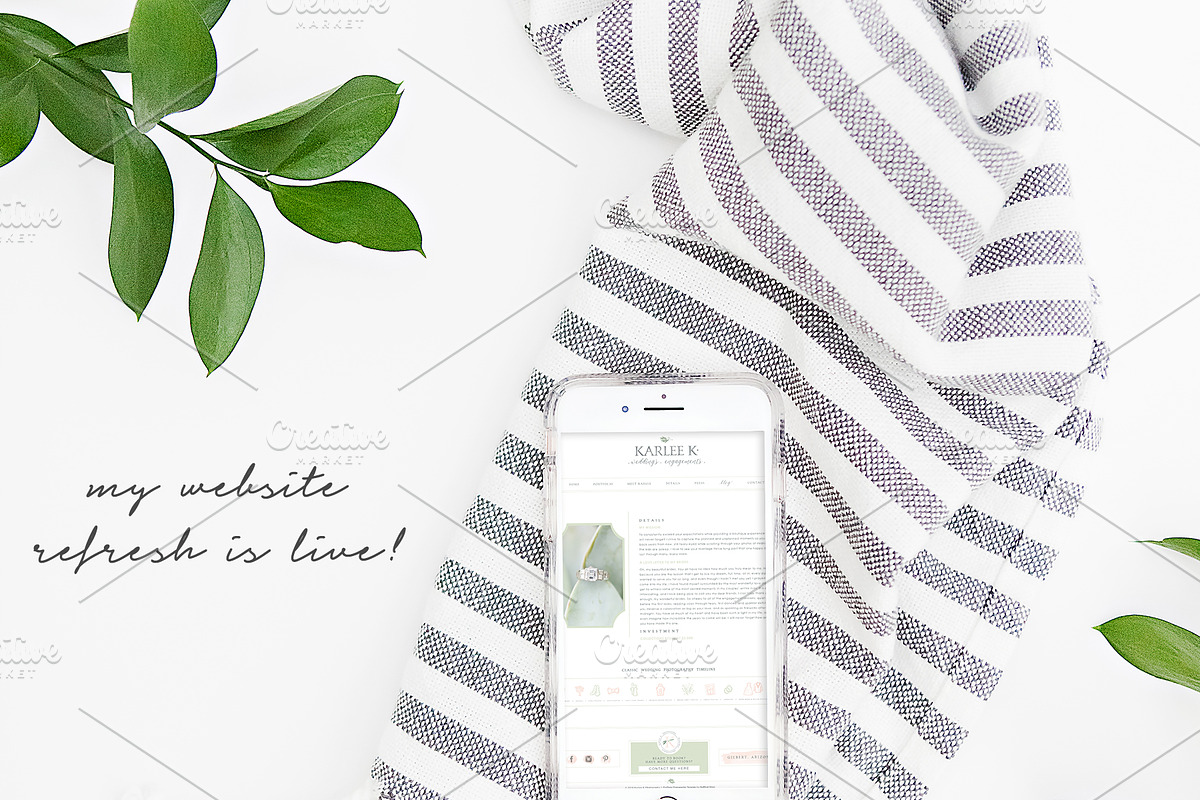 SIMPLE FRESH PHONE MOCKUPS, a Product Mockup by Mesmerizing Designs (Photo 4 of 6)