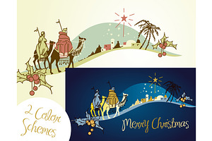 Nativity scene, Wise Men, star
