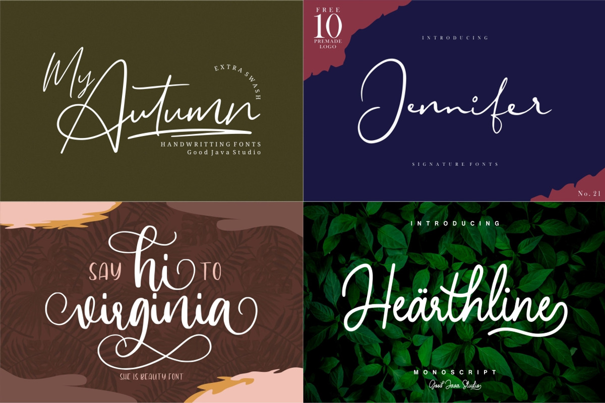 The Handwritten Bundle Fonts, a Script Font by Good Java Studio (Photo 12 of 19)