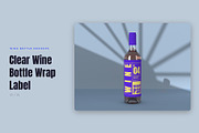 Wine Bottle Mockup Pack, a Cups & Container Mockup by Motion-Box (Thumbnail 6 of 24)