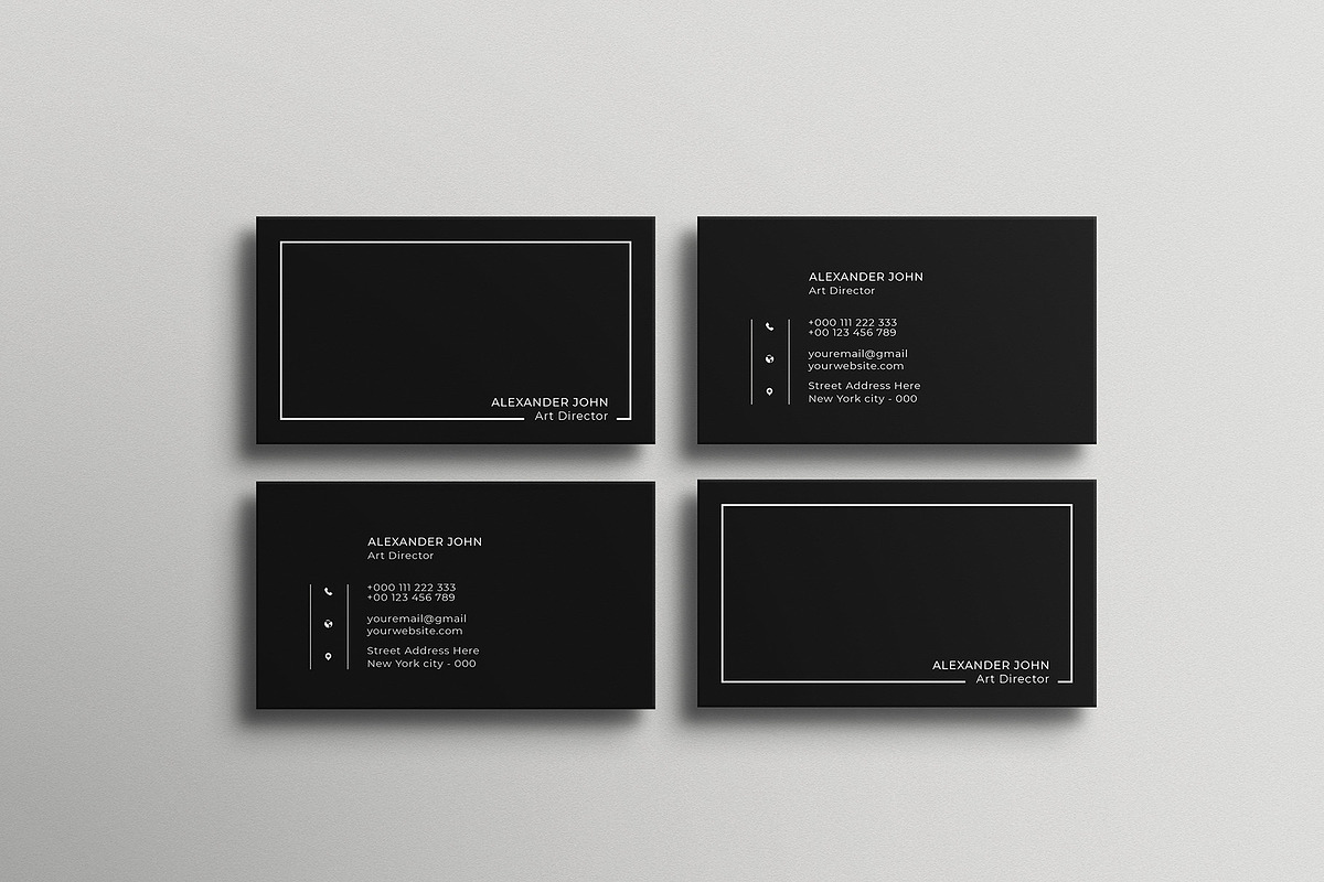 Simple Minimalist Business Card, a Business Card Template by Saman Osama (Photo 8 of 8)