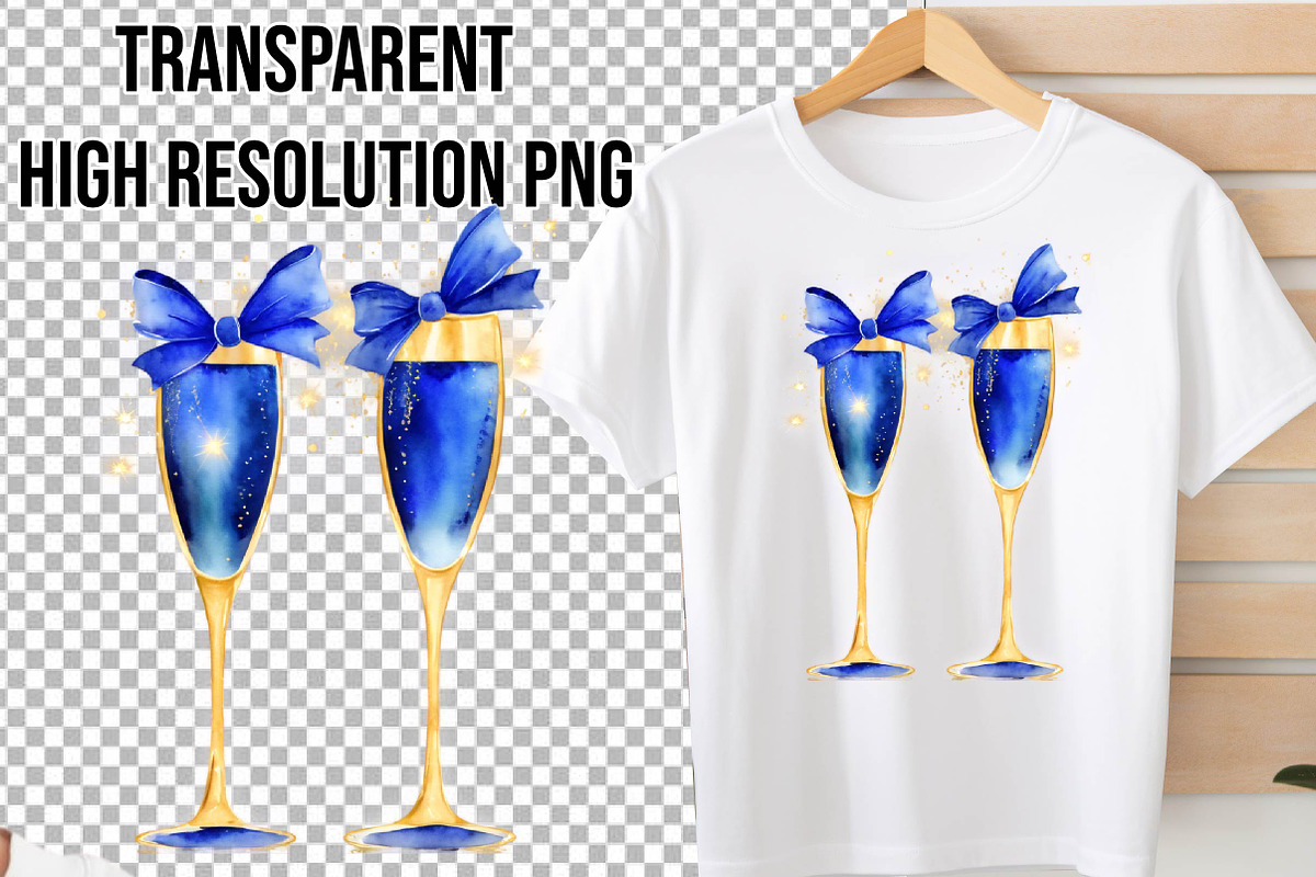 Blue and Gold Happy New Year, an Illustration by Wow Magic (Photo 3 of 4)
