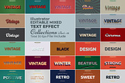 Editable Retro Vector Text Effect, a Plug-in Add-On by Photoshop Action (Thumbnail 1 of 11)