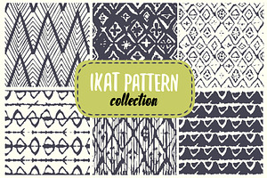 ikat pattern set