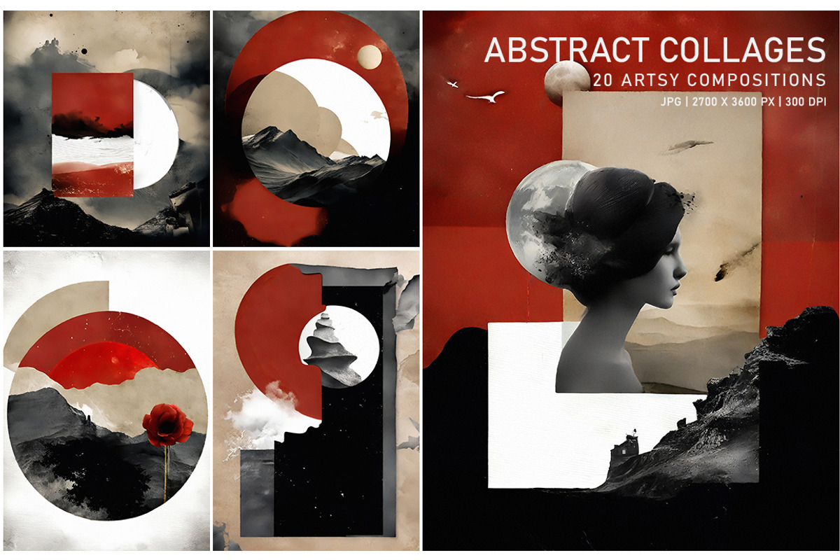 Abstract Collages, a Decorative Illustration by Digital Art Creations (Photo 2 of 8)