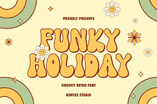 Funky Holiday - Groovy Retro Font