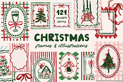Christmas Frames And Illustrations, an Object Graphic by ArtFM (Thumbnail 1 of 13)