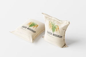 Rice Or Food Sack Mockup