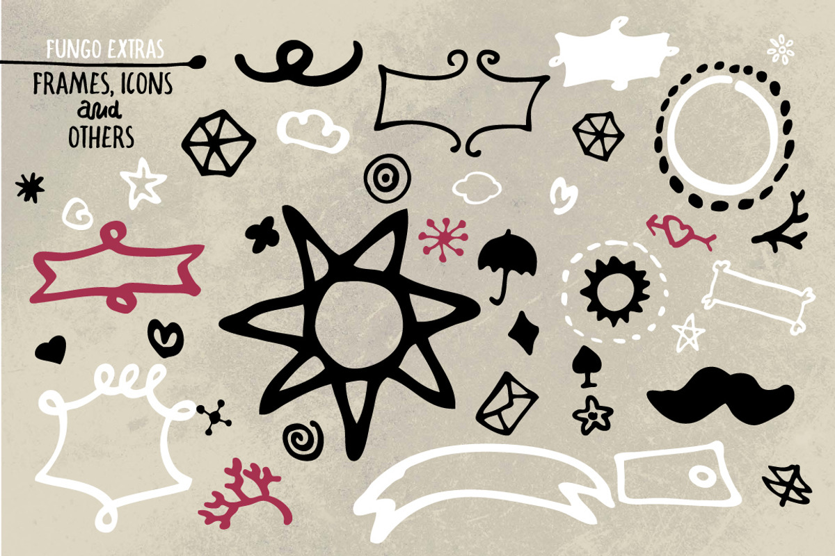 FUNGO EXTRAS (150 Glyphs) preview 3