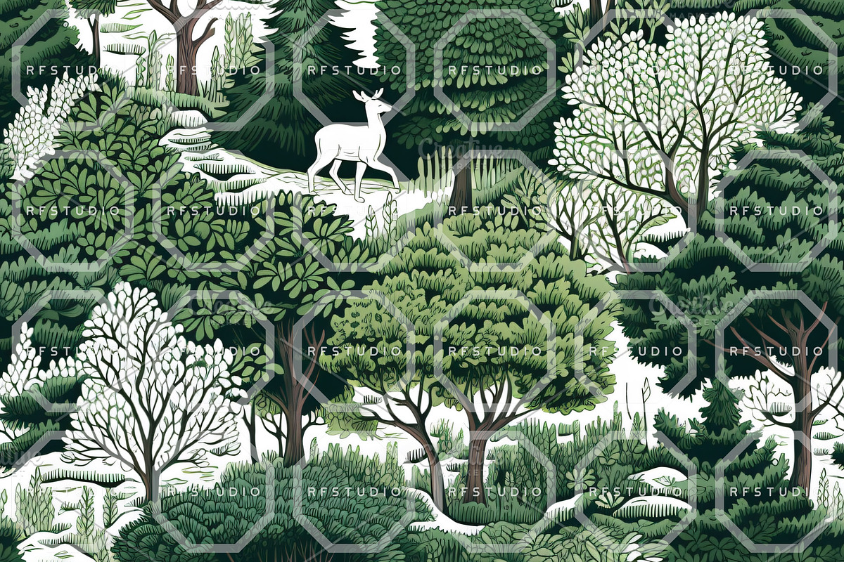 JADE CHINOISERIE. Toile de Jouy, a Pattern Graphic by RefinedFantasyStudio (Photo 8 of 9)