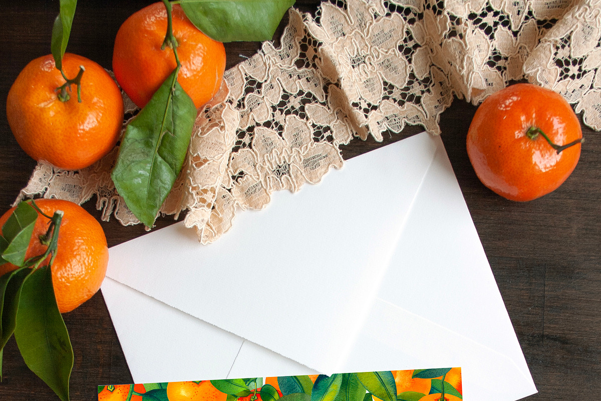 Watercolor Mandarin Fruits Vol. 2, a Food Illustration by Olga Begak Art & Design (Photo 7 of 8)