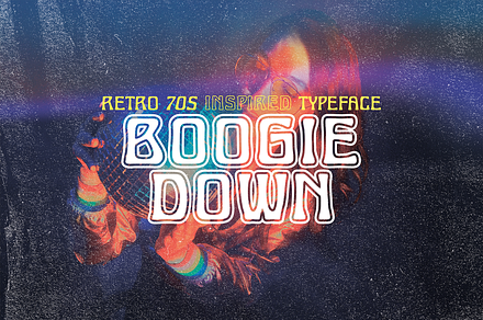 Boogie Down 70s Font, a Font by Horlleys