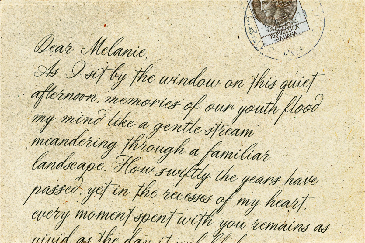 Golden Rouge Vintage Script, a Script Font by Letterhend Studio (Photo 3 of 10)