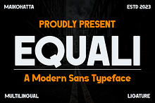 Equali - Modern Sans Typeface