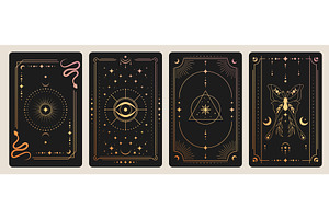 Mystical tarot card back with ornate, an Object Illustration by art PVP - market