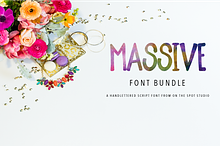 2015 MASSIVE Font Bundle