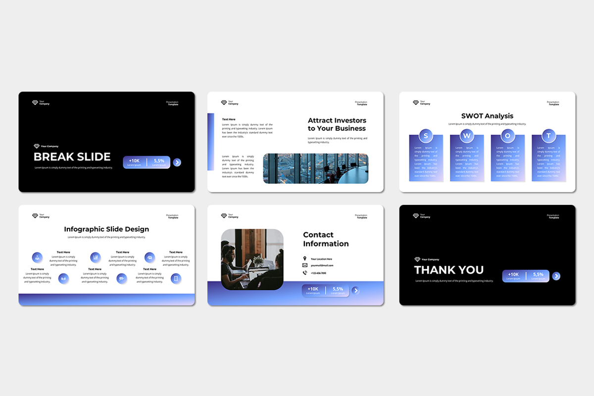 Pitch Deck - Keynote Template, a Presentation Template by QR Design Studio (Photo 3 of 3)