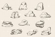30 Rock and Stone hand drawing, a Decorative Illustration by Pikgura (Thumbnail 2 of 3)