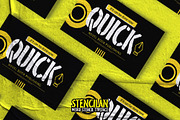 Stencilan – Weird Stencil Typeface, a Sans Serif Font by Almarkhatype (Thumbnail 6 of 8)